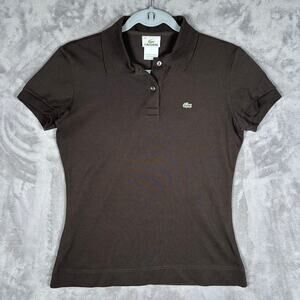 Lacoste Women’s Brown Polo Shirt Size 40